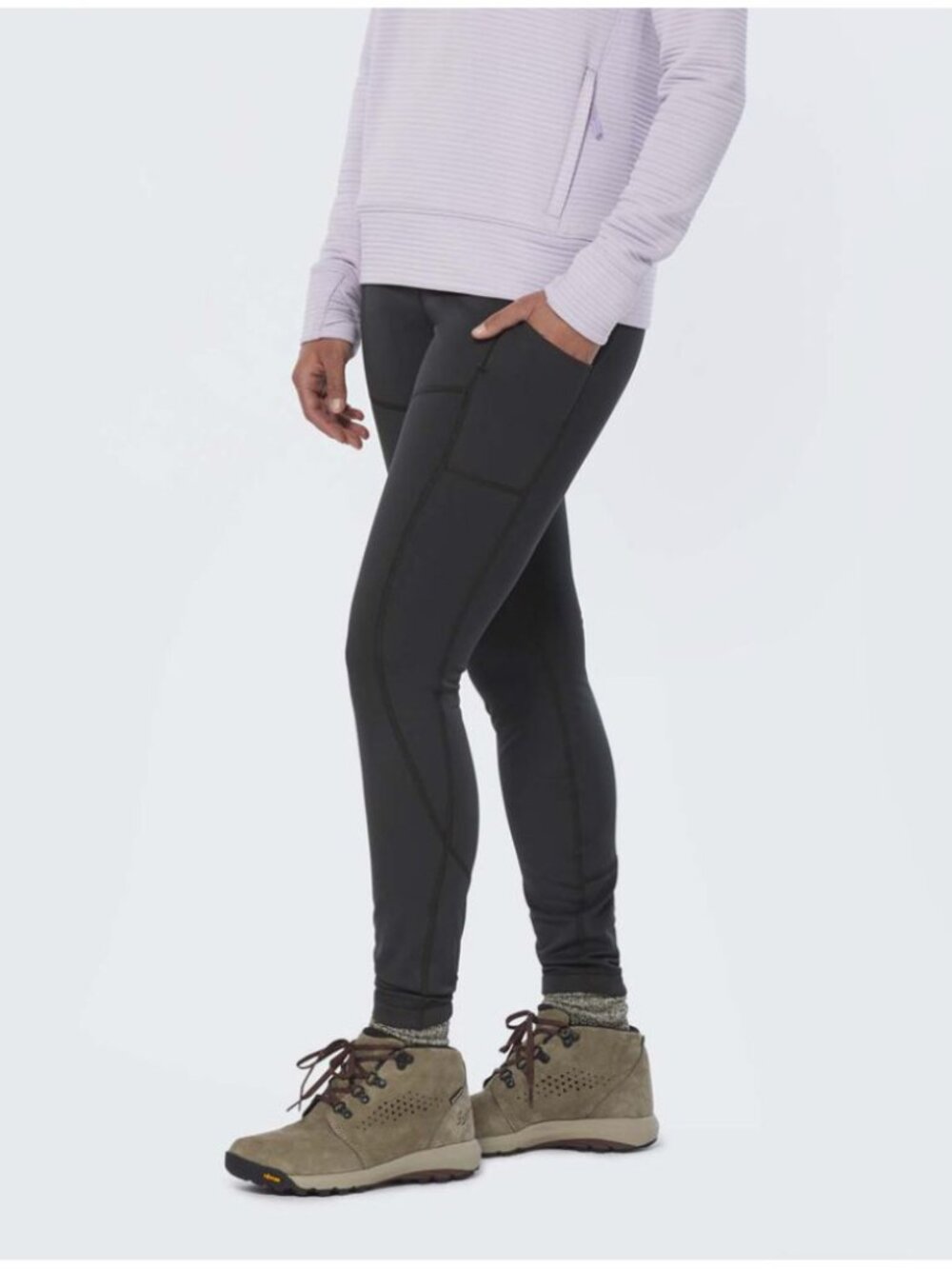 AKHG Duluth Trail Tech Fleece Lined Leggings Black Hiking Alaskan Hardgear